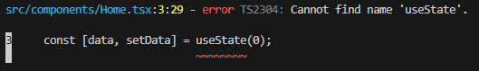 if UseState Error